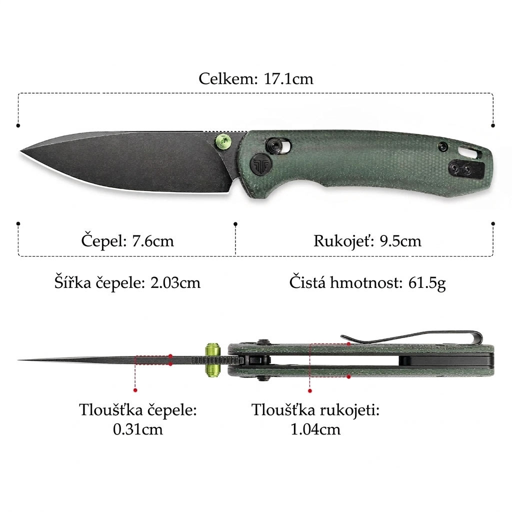 Zavírací nůž Dragonfly-GM Crossbar Lock EDC 022